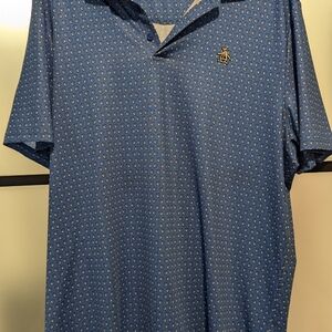 Original Penguin Men's Patterned Blue Polo